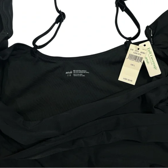 Aerie Black Elegant One Piece Swimsuit - Picture 4 of 6